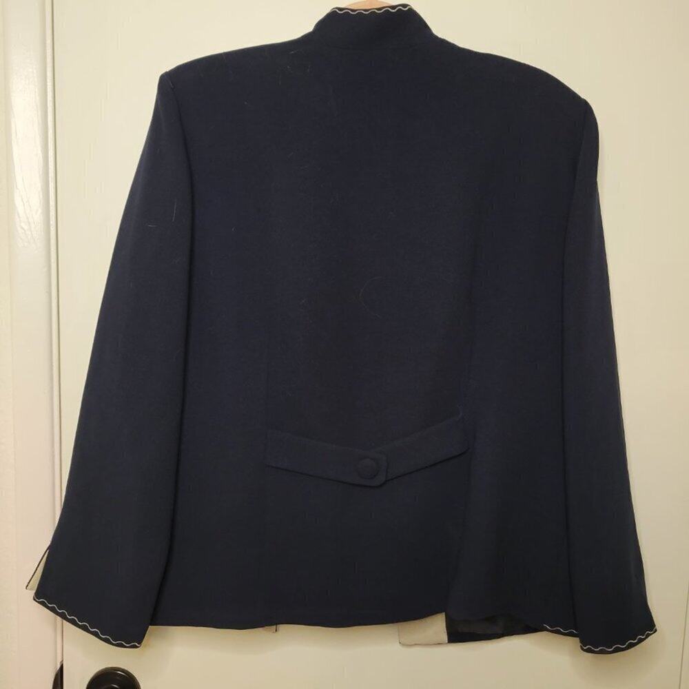 Jessica Howard Open Front Embroidered Detailed Blazer - Picture 3 of 6